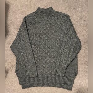 a new day - Women’s Gray Mockneck Tunic Sweater